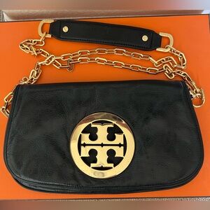 Tory Burch Reva Clutch/Crossbody with Gold Logo